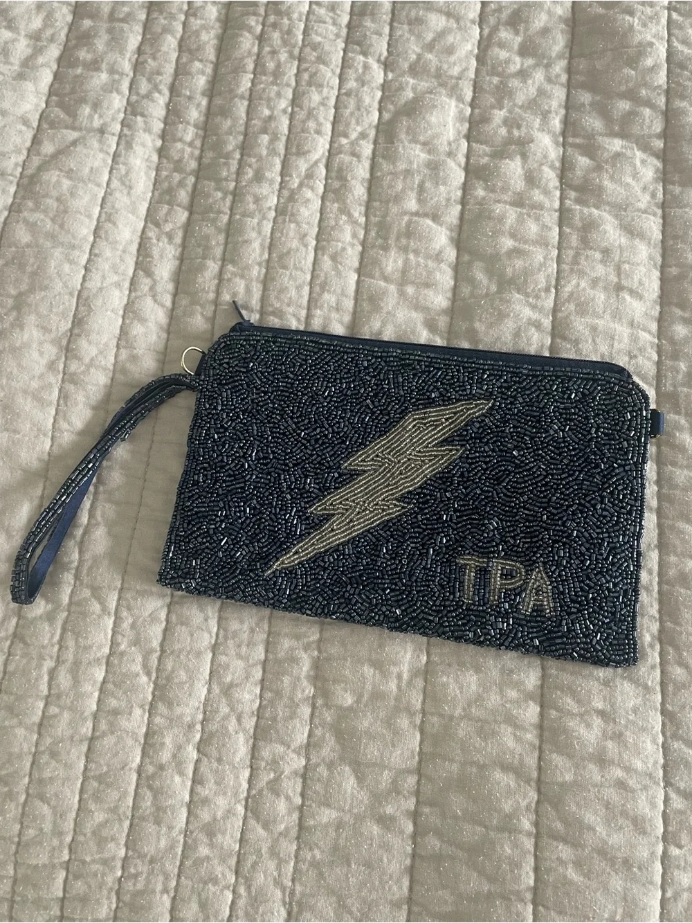 Tampa Bay Lightning beaded Wristlet Clutch